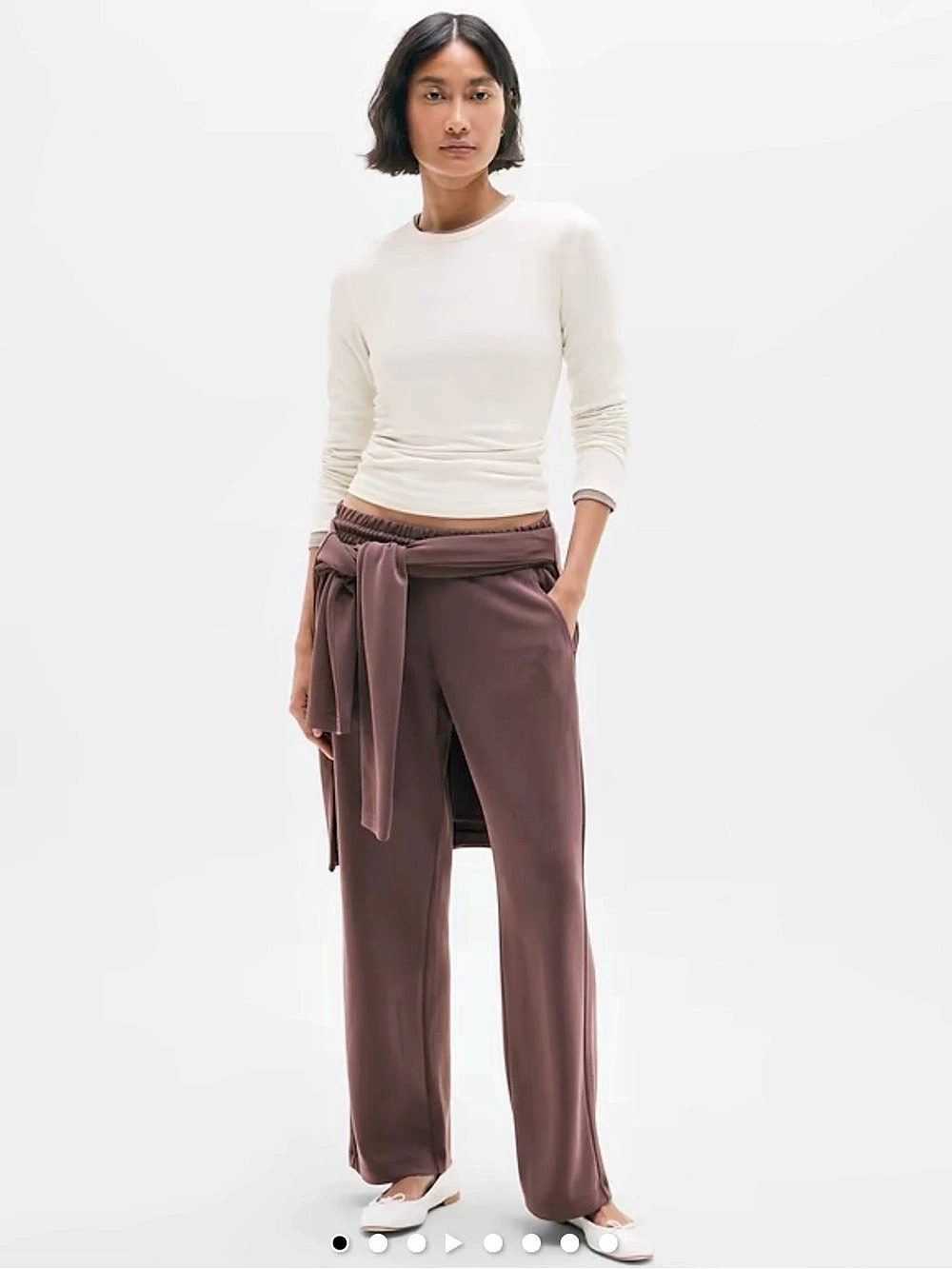 SEASOFT MID RISE STRAIGHT PANT in SP